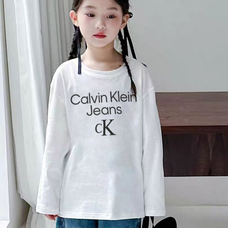 【90-160cm】おしゃれキッズ必見 アルファベット 快適  女の子 長袖 Ｔシャツ