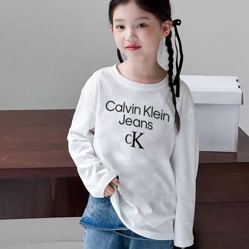 【90-160cm】おしゃれキッズ必見 アルファベット 快適  女の子 長袖 Ｔシャツ