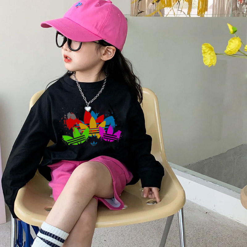 【90-160cm】好感度100% オシャレ 売れ筋 合わせやすい 女の子 長袖 Tシャツ