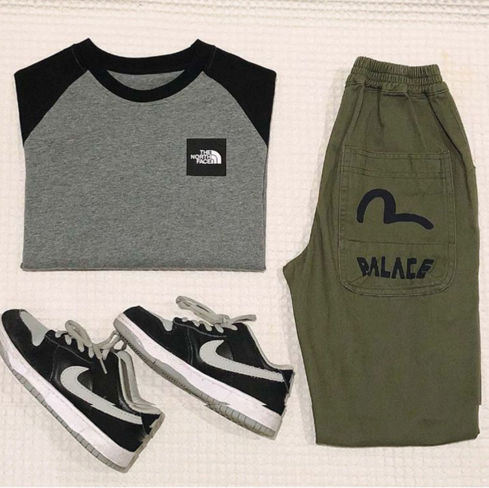 【110-170cm】着回し力抜群 ルーズ 合わせやすい アルファベット ゆったり長袖 Tシャツ