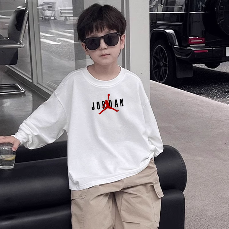 【110-170cm】着回し力抜群 カジュアル クール 合わせやすい 男の子 長袖 Tシャツ