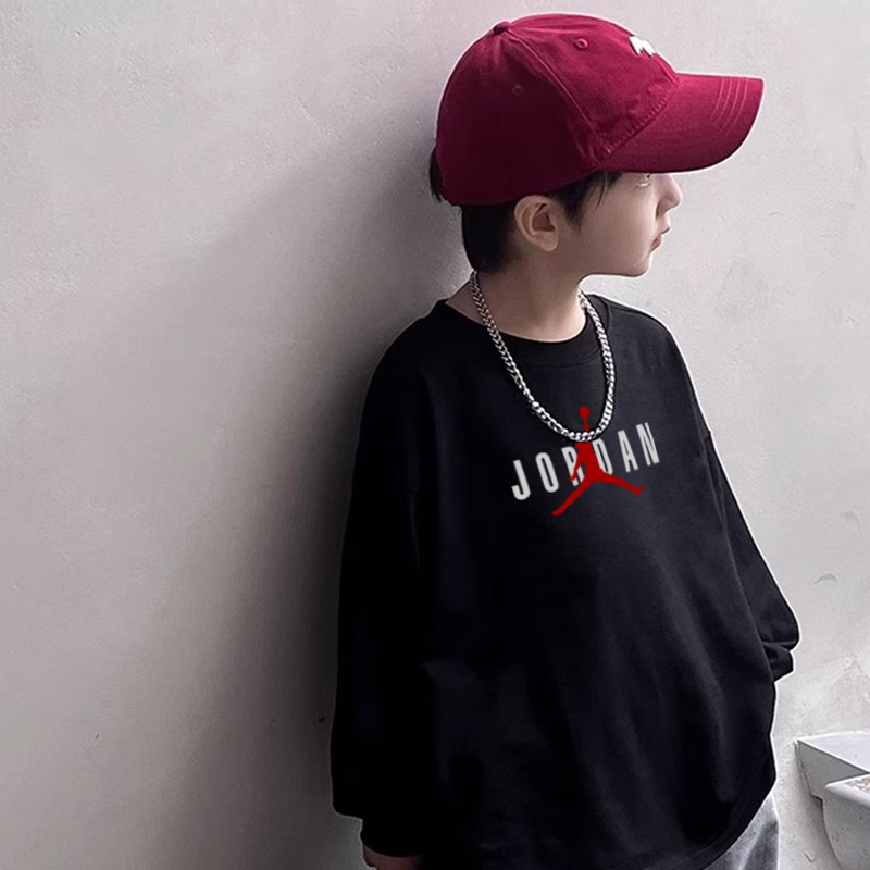 【110-170cm】着回し力抜群 カジュアル クール 合わせやすい 男の子 長袖 Tシャツ