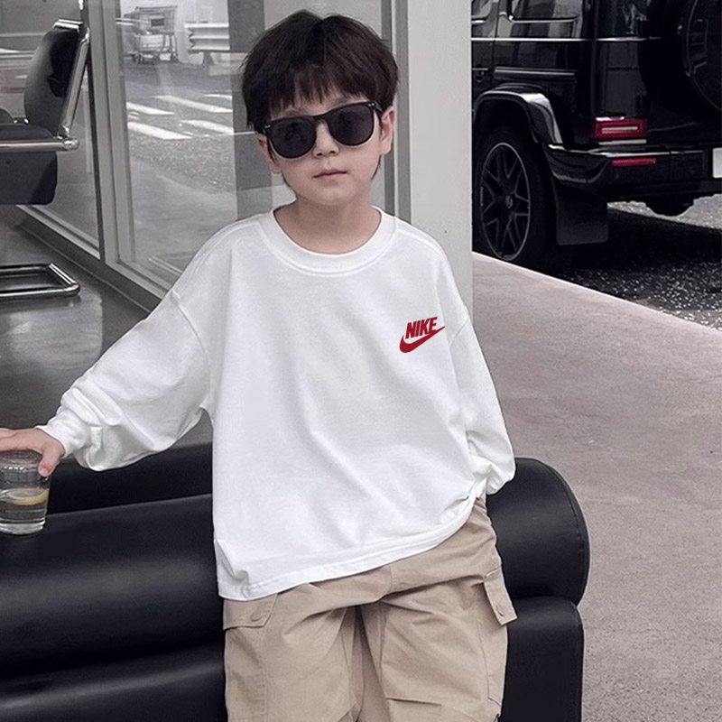 【110-170cm】人気爆発中 トレンド カッコイイ 合わせやすい 男の子 長袖 Tシャツ