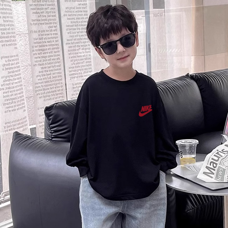 【110-170cm】人気爆発中 トレンド カッコイイ 合わせやすい 男の子 長袖 Tシャツ