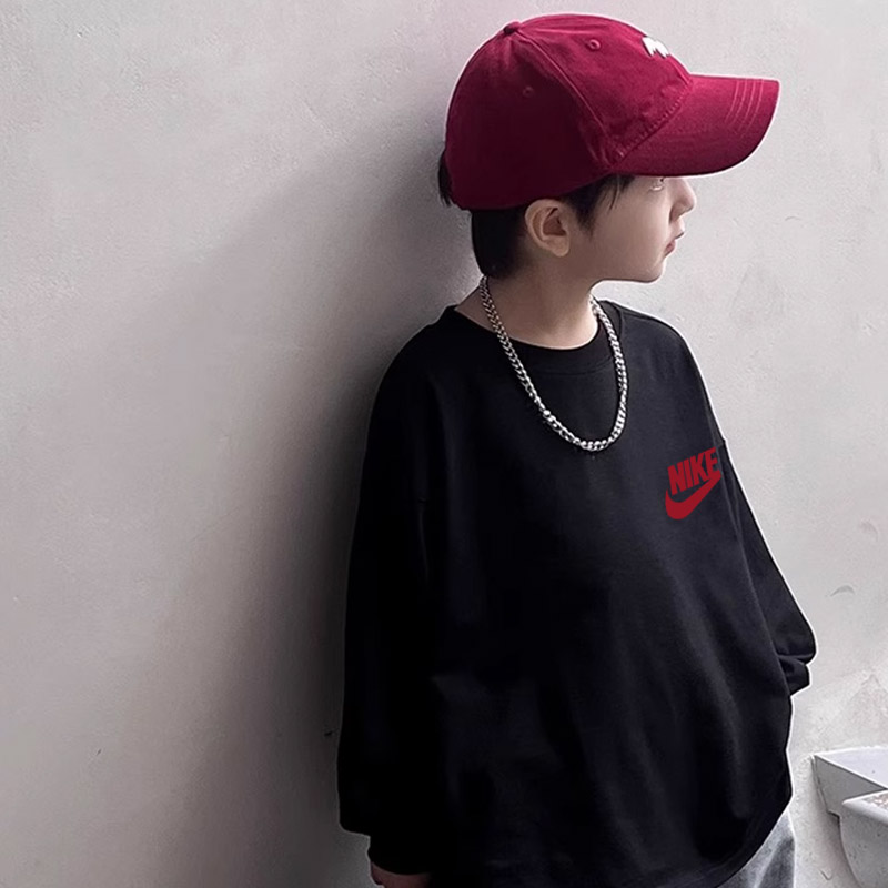 【110-170cm】人気爆発中 トレンド カッコイイ 合わせやすい 男の子 長袖 Tシャツ