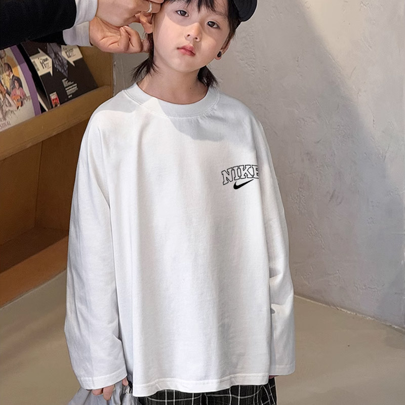【90-160cm】着回し力抜群 売れ筋 快適 シンプル 合わせやすい 男の子 長袖 Tシャツ