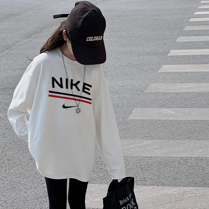 【90-160cm】絶対流行 大人気 快適 可愛い 合わせやすい 女の子 長袖 Ｔシャツ