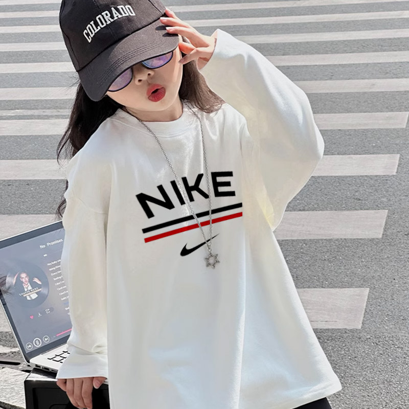 【90-160cm】絶対流行 大人気 快適 可愛い 合わせやすい 女の子 長袖 Ｔシャツ