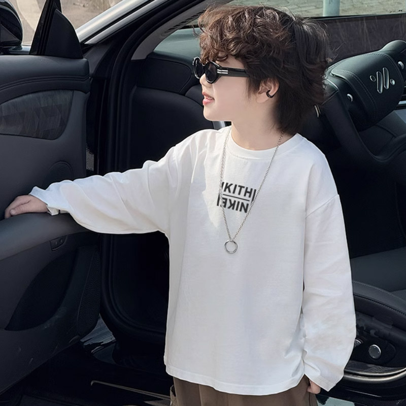 【90-160cm】着回し力抜群 シンプルカジュアル 着やすい 男の子 長袖 Ｔシャツ