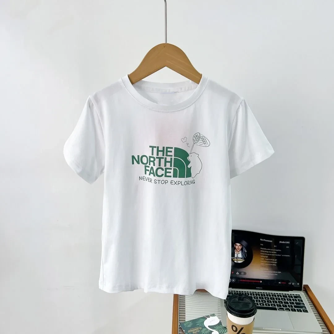 【90-160cm】大人気 カジュアル 着やすい ルーズ合わせやすい プリント 半袖 Tシャツ