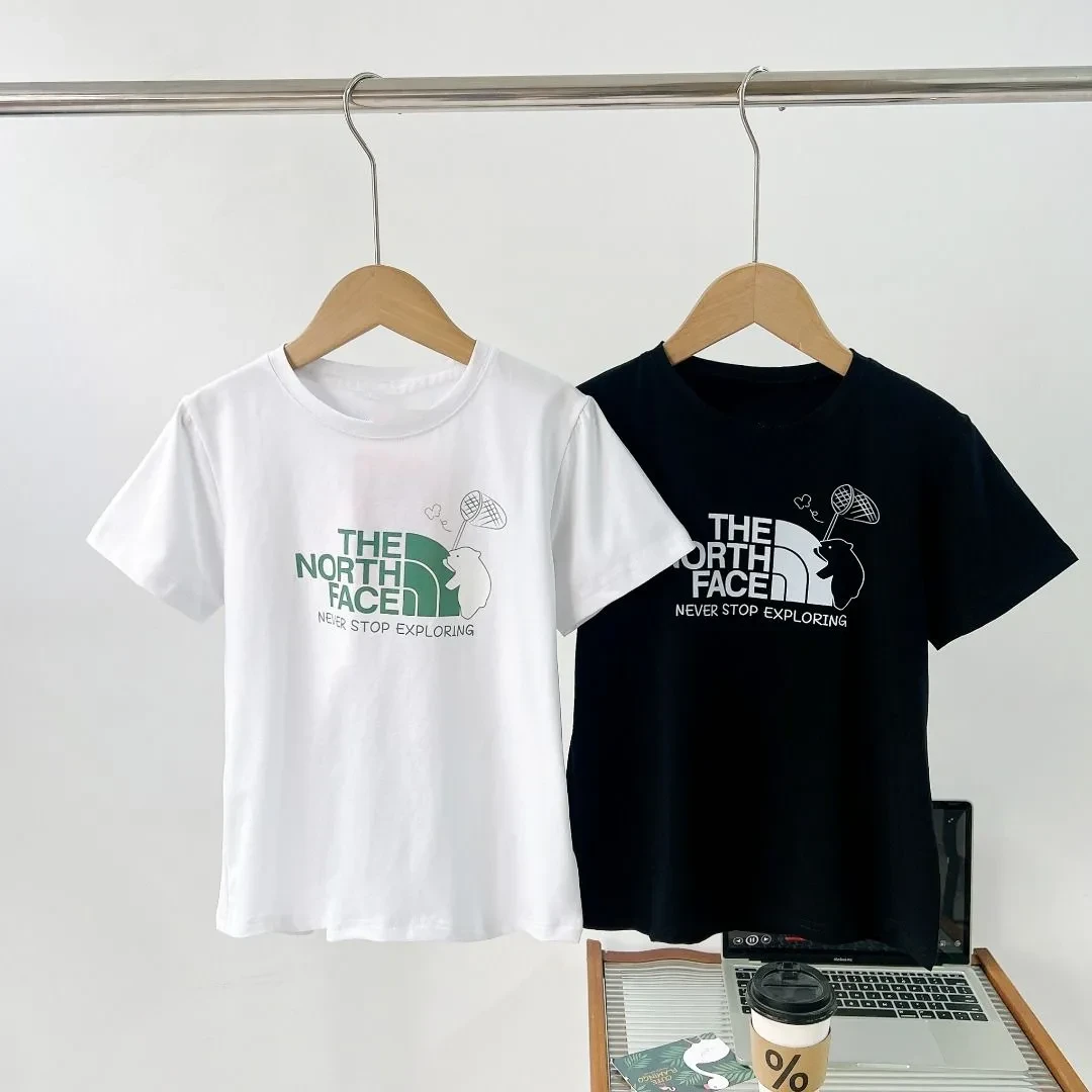 【90-160cm】大人気 カジュアル 着やすい ルーズ合わせやすい プリント 半袖 Tシャツ