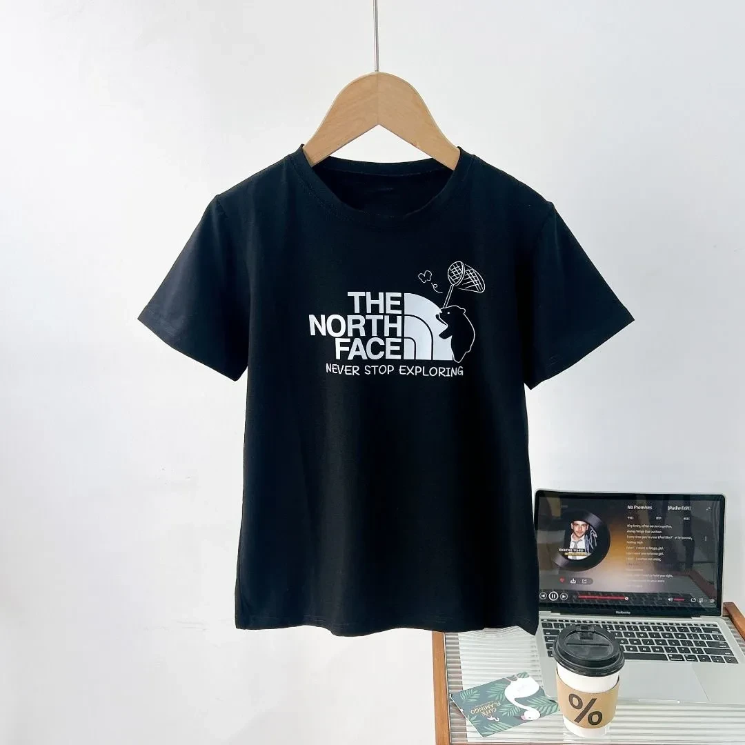 【90-160cm】大人気 カジュアル 着やすい ルーズ合わせやすい プリント 半袖 Tシャツ