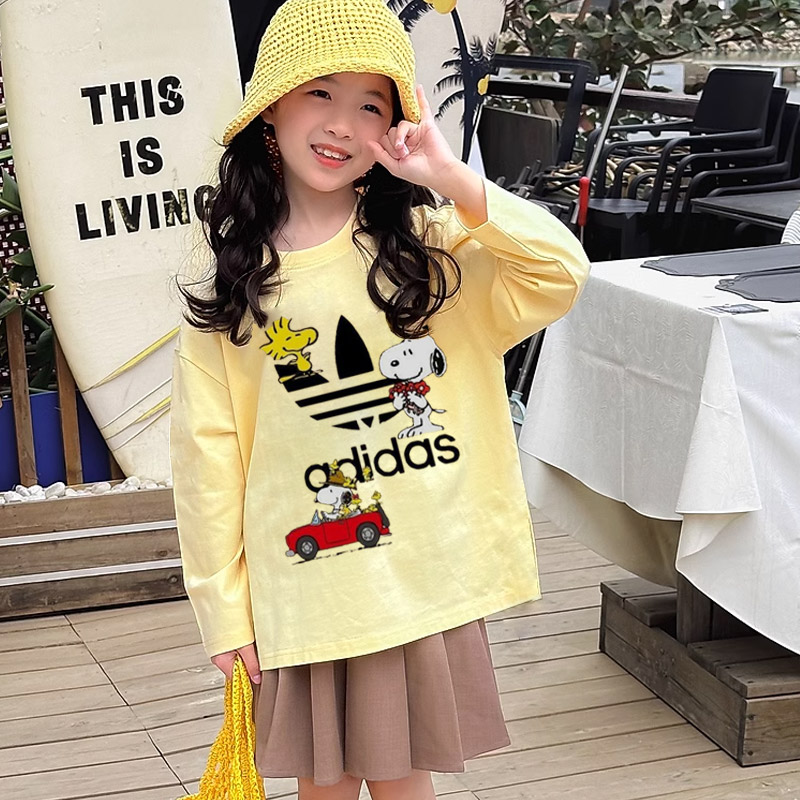 【90-160cm】オシャレ度高め 爆売れ中 快適 ユニーク トレンド  女の子 長袖 Ｔシャツ