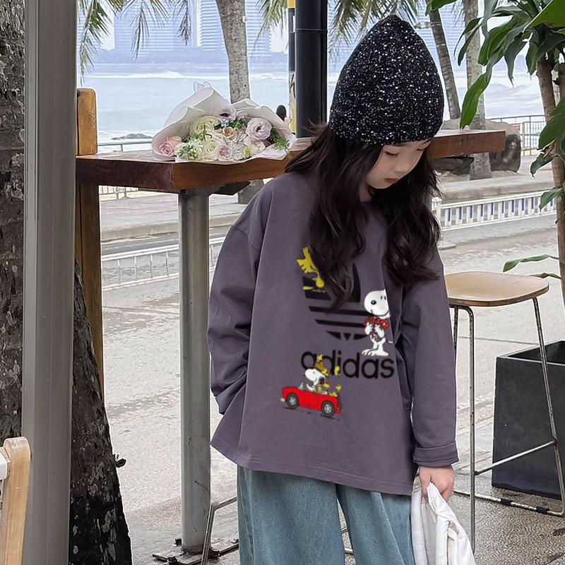 【90-160cm】オシャレ度高め 爆売れ中 快適 ユニーク トレンド  女の子 長袖 Ｔシャツ