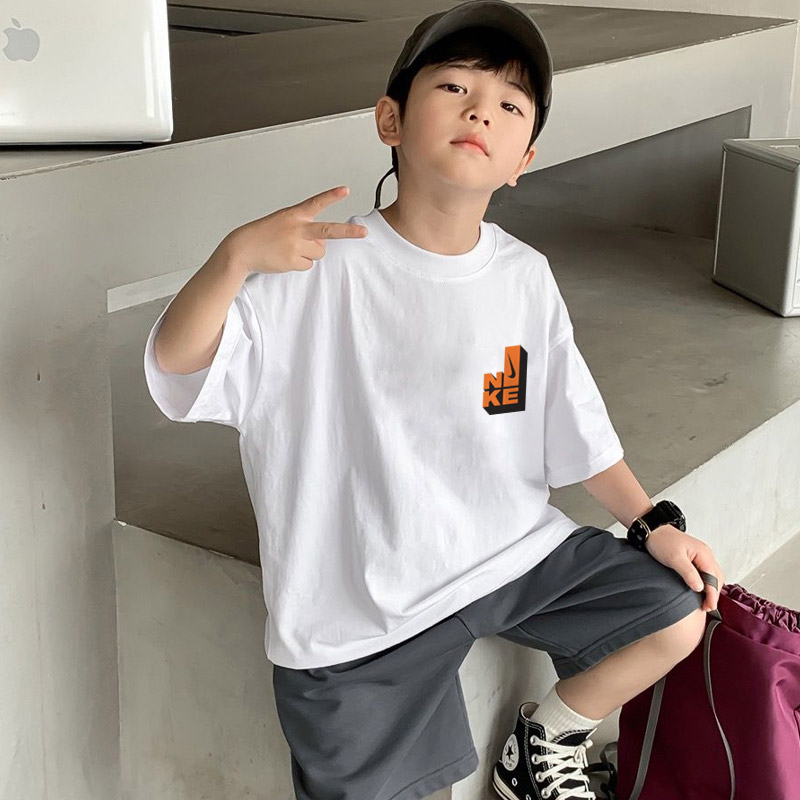 【90-160cm】リラックス感ある 大人気 プリント 着やすい 男の子 半袖 Ｔシャツ