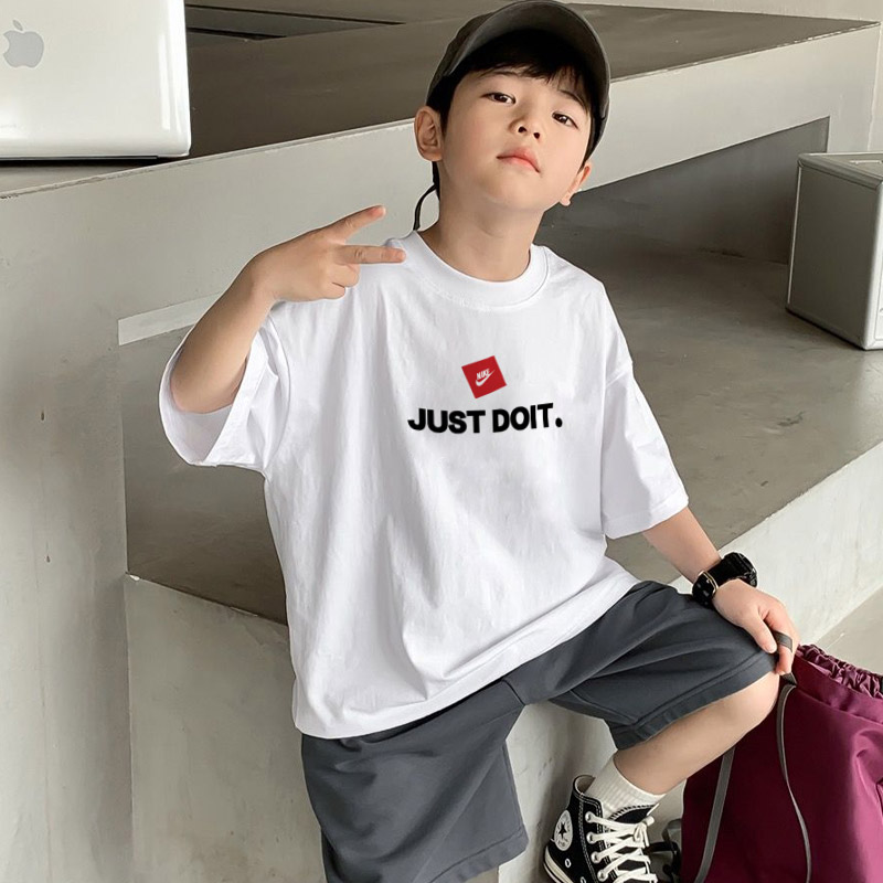 【90-160cm】トレンド感満点 大活躍 アルファベット 快適 男の子 半袖 Ｔシャツ