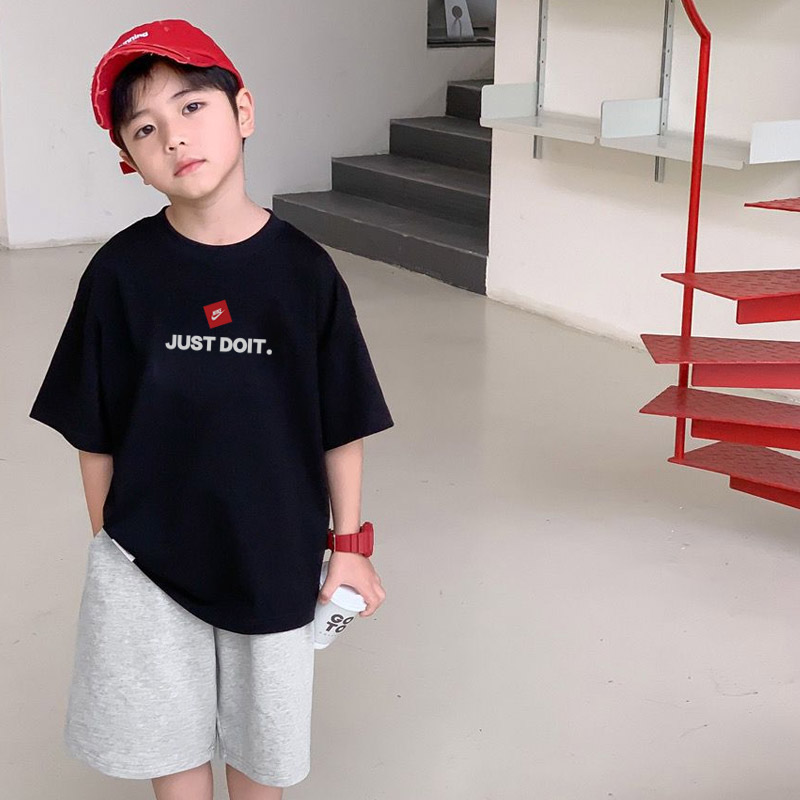 【90-160cm】トレンド感満点 大活躍 アルファベット 快適 男の子 半袖 Ｔシャツ