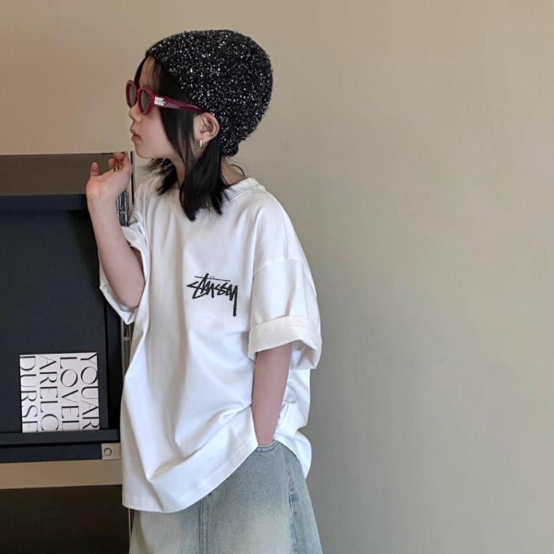 【90-160cm】おしゃれキッズ必見 カジュアル 快適 プリント 女の子 半袖 Ｔシャツ