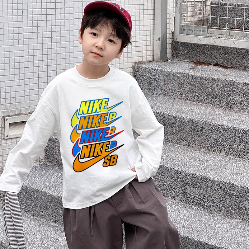 【90-160cm】コンフォート感抜群 カジュアル 合わせやすい 男の子 長袖 Tシャツ