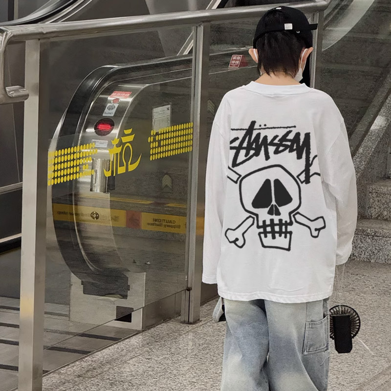 【90-160cm】着回し力抜群 大活躍 カジュアル 着やすい 男の子 長袖 Tシャツ