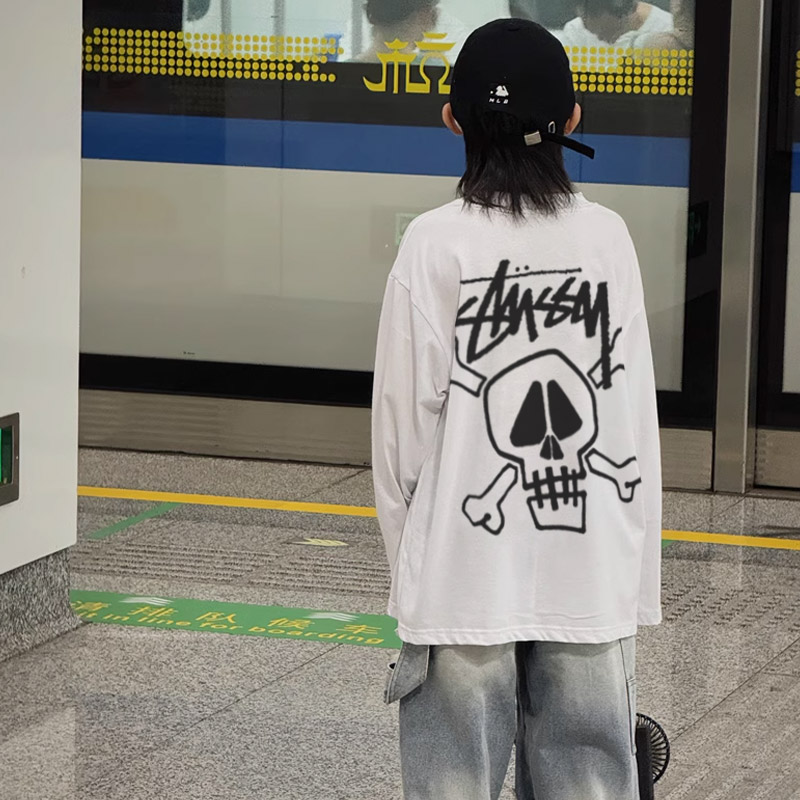 【90-160cm】着回し力抜群 大活躍 カジュアル 着やすい 男の子 長袖 Tシャツ
