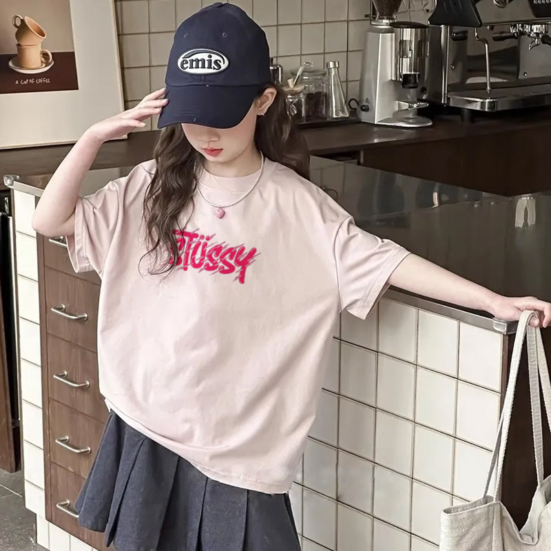 【90-160cm】オシャレ度高め 大活躍 カートゥーン トレンド 女の子 半袖 Ｔシャツ