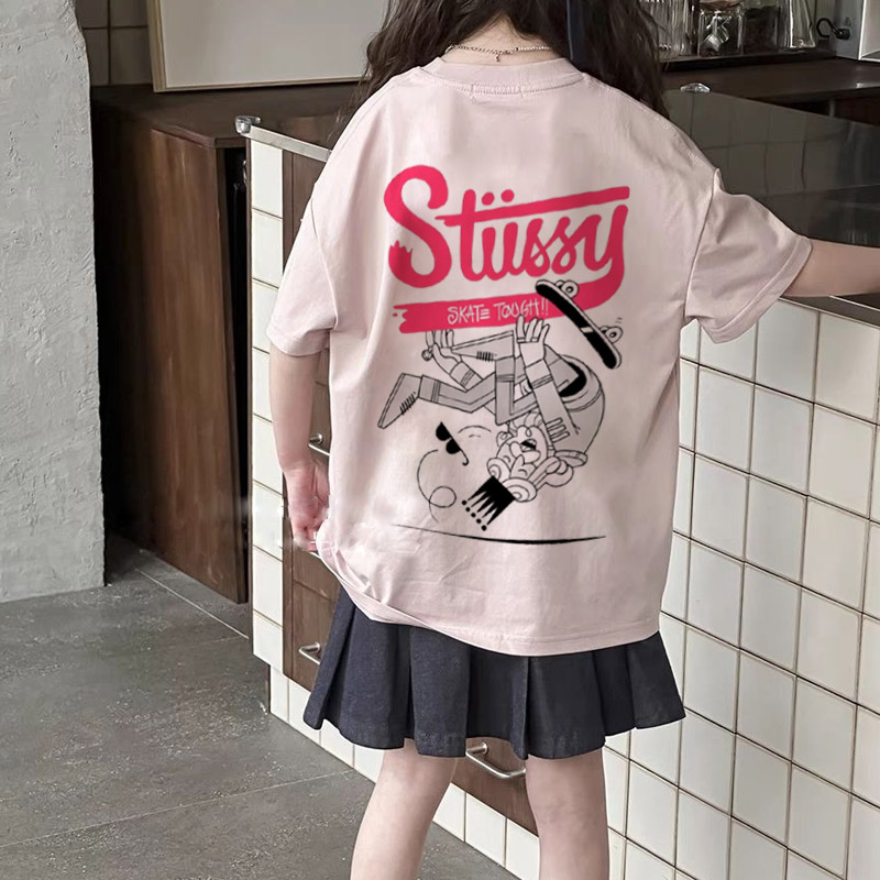 【90-160cm】オシャレ度高め 大活躍 カートゥーン トレンド 女の子 半袖 Ｔシャツ