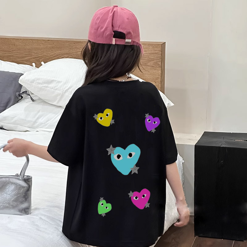 【90-160cm】リラックス感ある 好感度UP カジュアル 女の子 半袖 Ｔシャツ