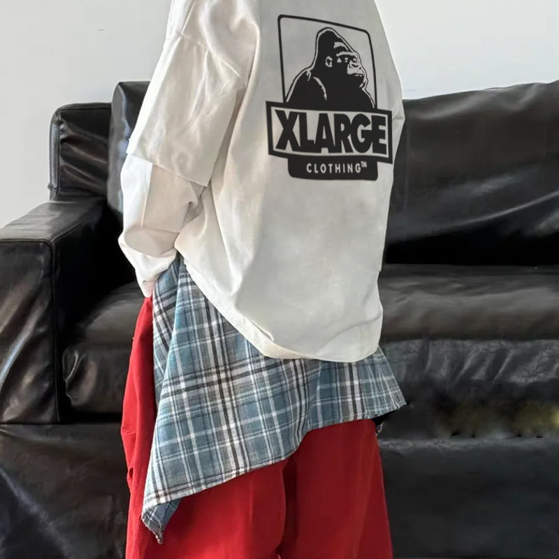 【100-150cm】デザイン満点 大人気 レイヤード カジュアル 男の子 長袖 Tシャツ
