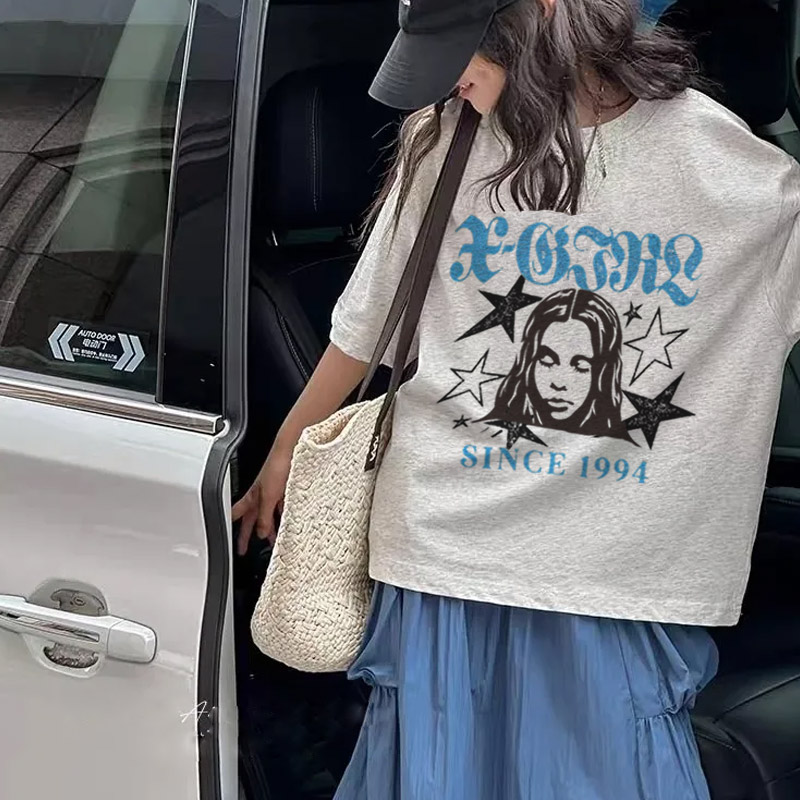 【90-160cm】絶対見逃さないで プリント 合わせやすい 可愛い 女の子 半袖 Tシャツ