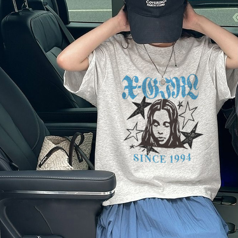 【90-160cm】絶対見逃さないで プリント 合わせやすい 可愛い 女の子 半袖 Tシャツ