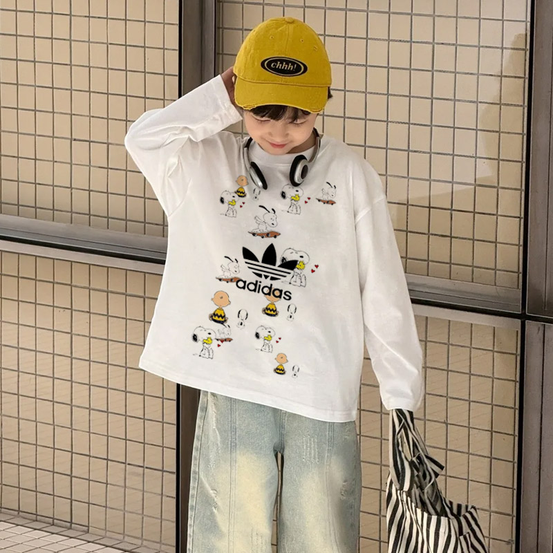 【90-160cm】着回し力抜群 大活躍 カジュアル トレンド 合わせやすい 男の子 長袖 Ｔシャツ