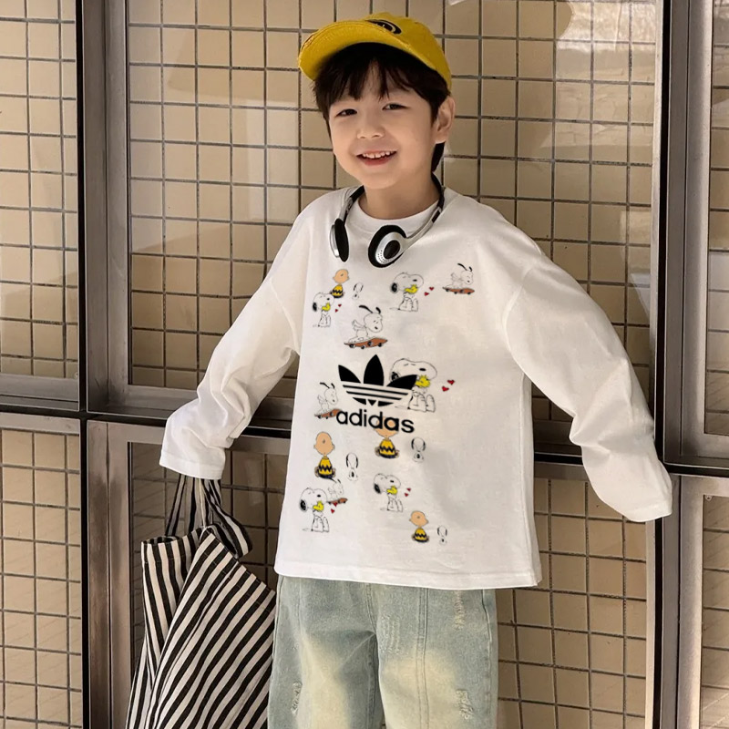 【90-160cm】着回し力抜群 大活躍 カジュアル トレンド 合わせやすい 男の子 長袖 Ｔシャツ