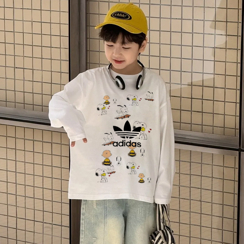 【90-160cm】着回し力抜群 大活躍 カジュアル トレンド 合わせやすい 男の子 長袖 Ｔシャツ