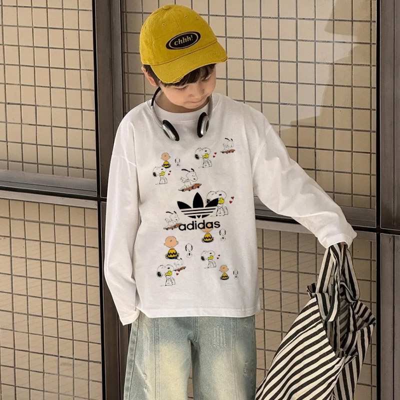 【90-160cm】着回し力抜群 大活躍 カジュアル トレンド 合わせやすい 男の子 長袖 Ｔシャツ