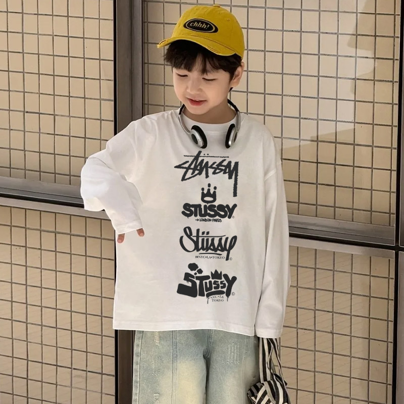 【90-160cm】リラックス感ある 売れ筋 カジュアル トレンド 合わせやすい 男の子 長袖 Ｔシャツ