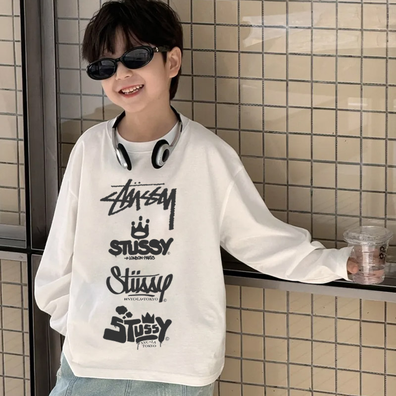 【90-160cm】リラックス感ある 売れ筋 カジュアル トレンド 合わせやすい 男の子 長袖 Ｔシャツ