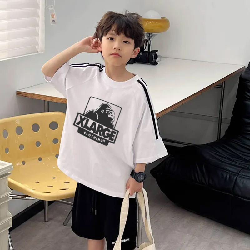 【100-160cm】絶対見逃さないで 大人気 カジュアル ユニーク 男の子 半袖 Tシャツ