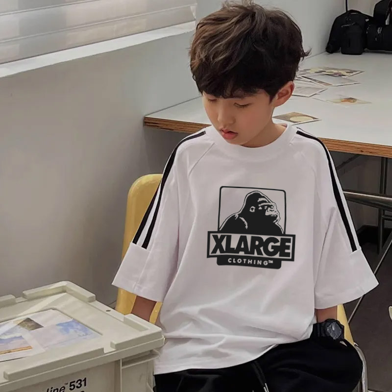 【100-160cm】絶対見逃さないで 大人気 カジュアル ユニーク 男の子 半袖 Tシャツ