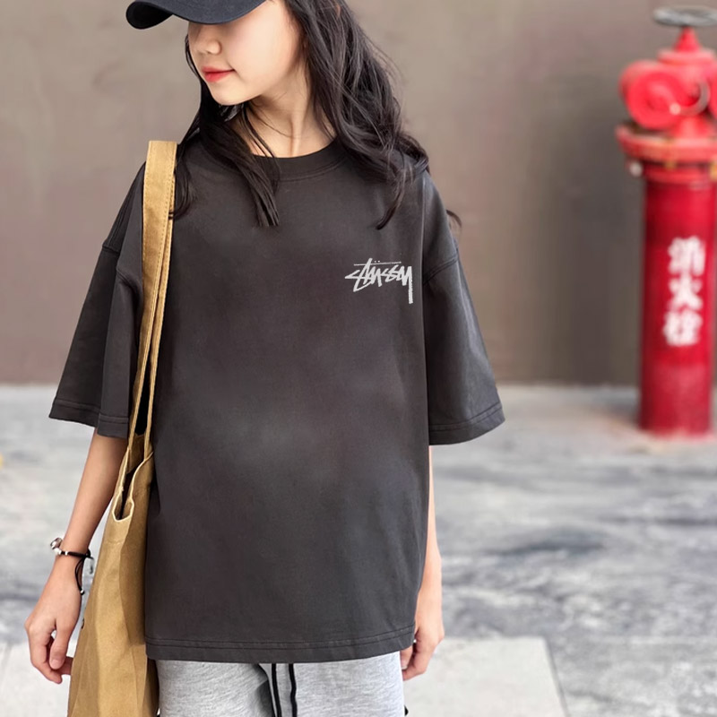 【90-160cm】大好評 カジュアル シンプル トレンド 合わせやすい 半袖 Tシャツ