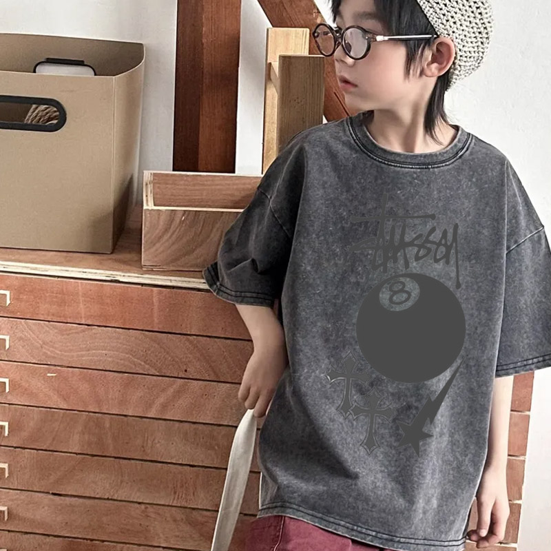【100-150cm】絶対欲しい  大活躍 レトロ カジュアル 男の子 半袖 Ｔシャツ