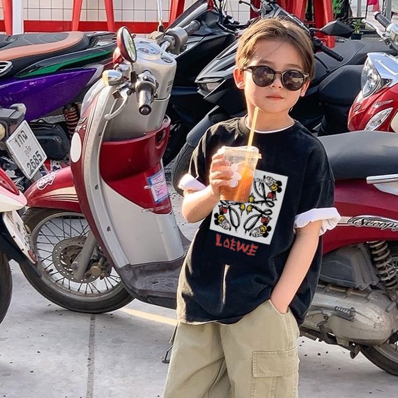【90-160cm】トレンド感満点 大人気 スタイリッシュ 快適 男の子 半袖 Ｔシャツ
