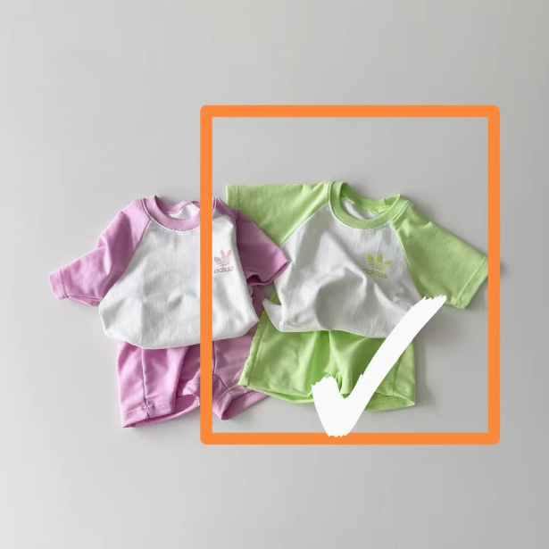 【80-140cm】二点セット 好感度100％ カジュアル 快適 半袖Ｔシャツ＋ショートパンツ セットアップ