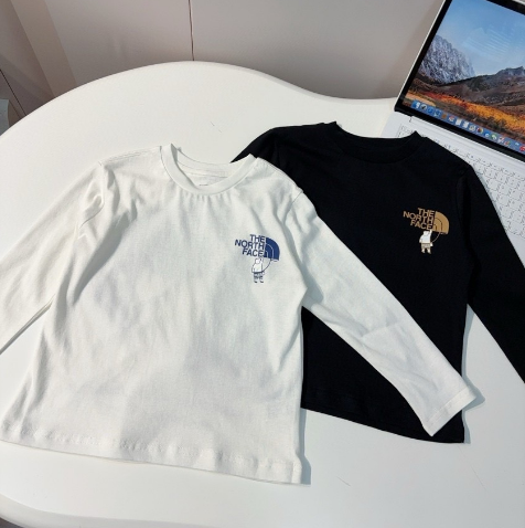 【90-160cm】着回し力抜群 シンプル カジュアル 合わせやすい 長袖Tシャツ