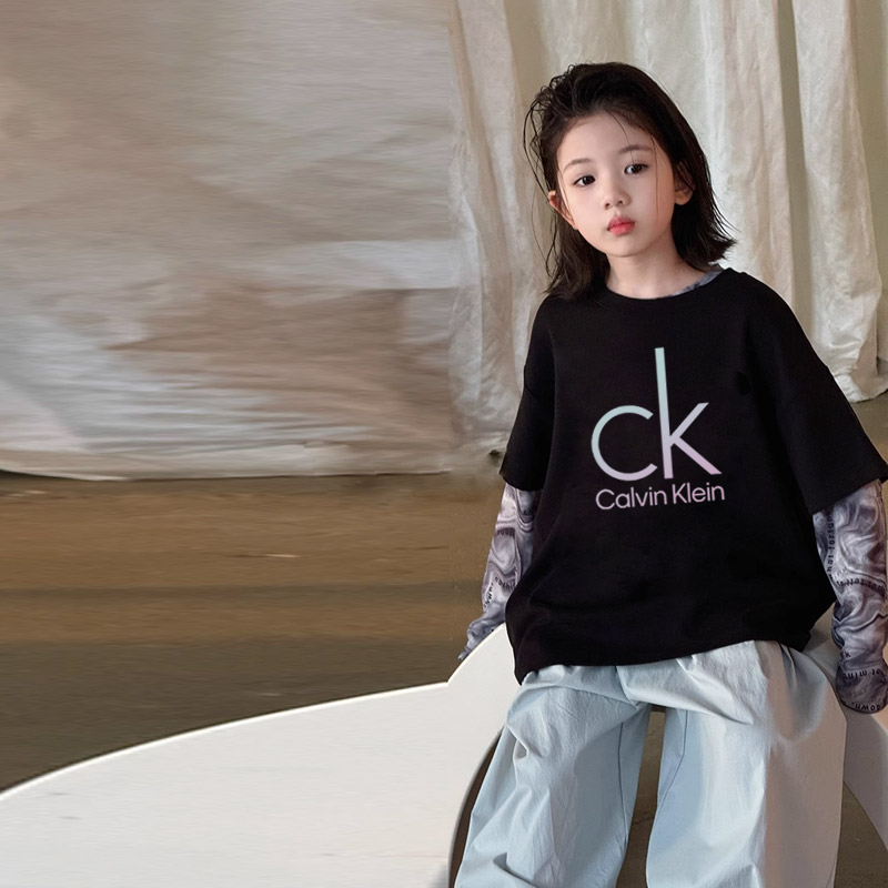 【90-160cm】話題沸騰中  大活躍 シンプル 合わせやすい 女の子 半袖 Ｔシャツ