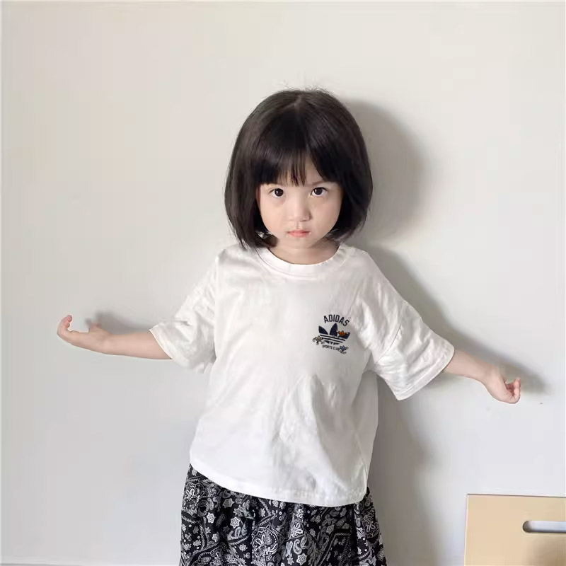 【90-160cm】お気に入り 取り入れたい 可愛い 着やすい 女の子 半袖 Ｔシャツ