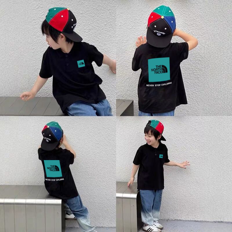 【90-170cm】今季も大注目 大活躍 トレンド 着やすい POLOネック 男の子 半袖 Ｔシャツ