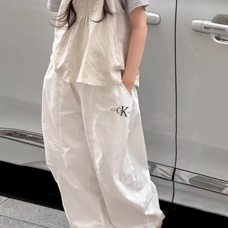 【100-150cm】 よく売れるトレンド シンプル カジュアル ゆったり 合わせやすい 長ズボン