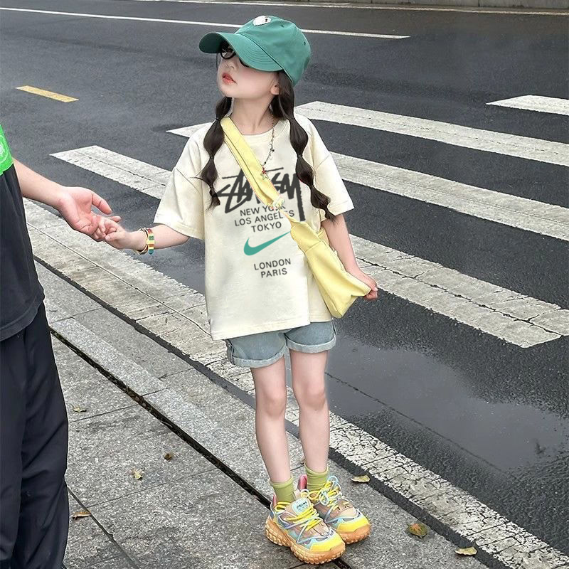 【90-160cm】毎日着たくなる 売れ筋 カジュアル おしゃれ 着やすい 女の子 半袖Tシャツ