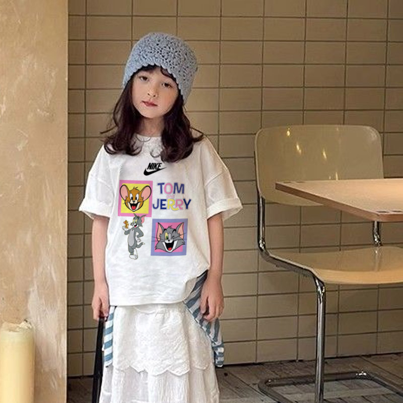 【90-160cm】絶対欲しい 大人気 可愛い 合わせやすい 女の子 半袖 Tシャツ